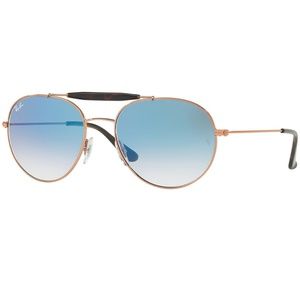 Ray-Ban Sunglasses Bronze/Copper w/Light Blue Lens